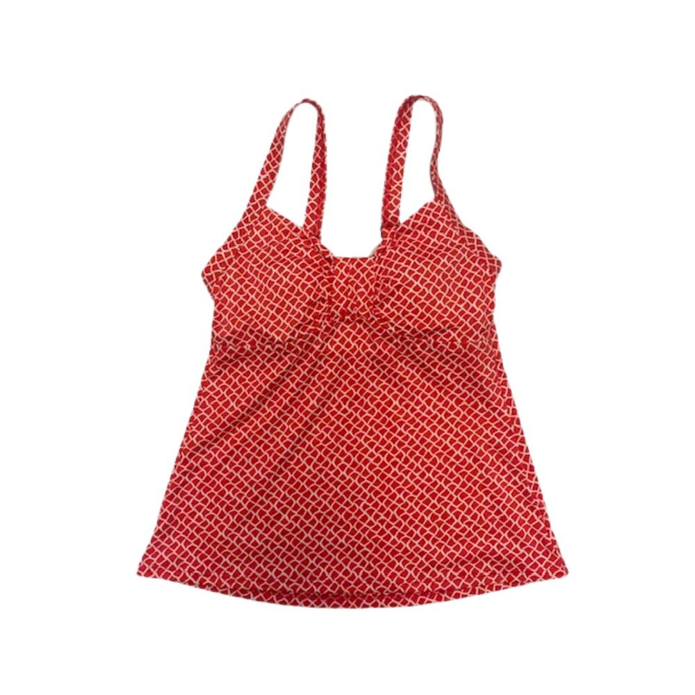 New L.L. Bean Sweetheart Swim Tankini Red Currant Top | 4